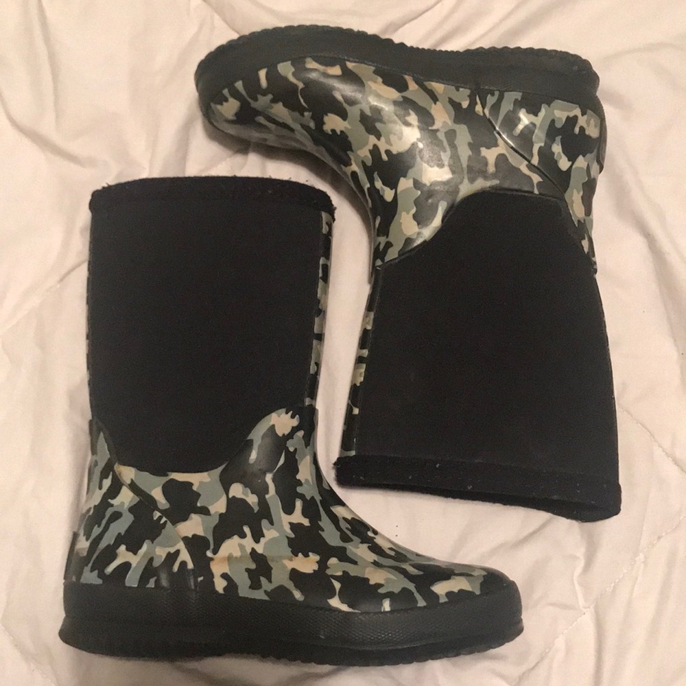 KIDS Austin camo rain/wilderness boots